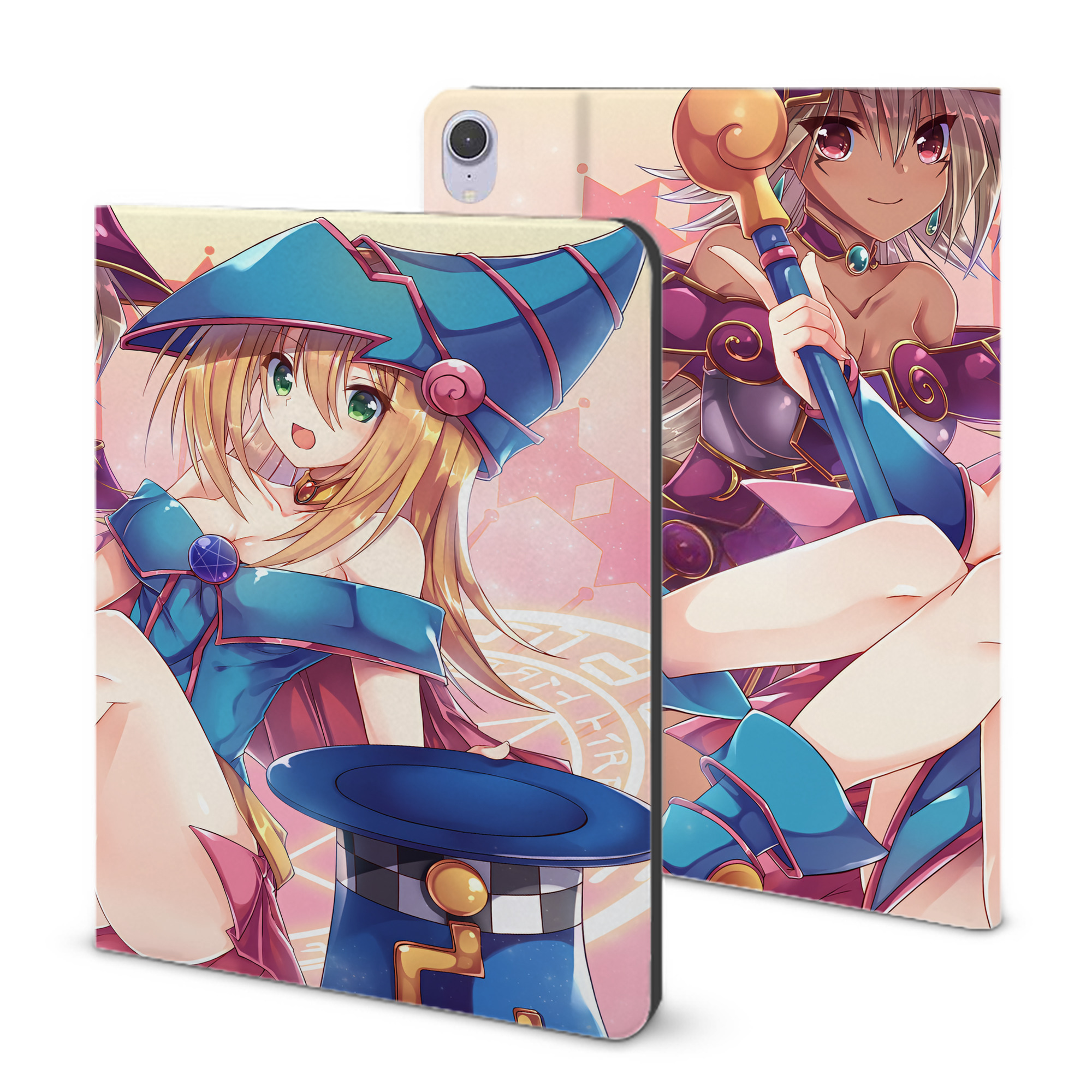 （画像用） 遊☆戯☆王 Yu-Gi-Oh! IPad ケース ブック型 PUレザー TPU 耐衝撃 軽量 薄型 ペン収納なし 全面保護 IPad 各モデル対応